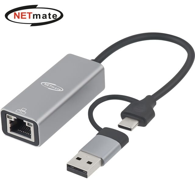 Netmate USB +C타입 겸용 PC 노트북 유선랜카드