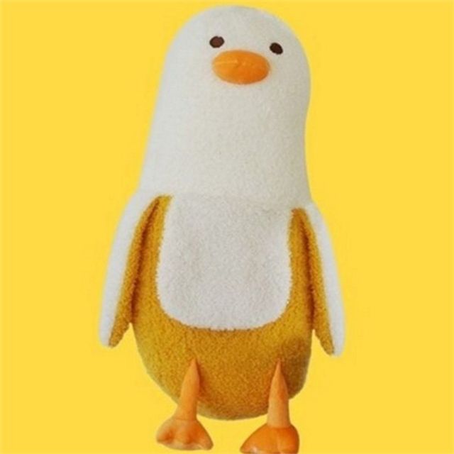 오리 바디 필로우 바나나 오리 인형 푹신한 애착 침실 베개 동물 침대 쿠션 말랑말랑 인테리어 선물용